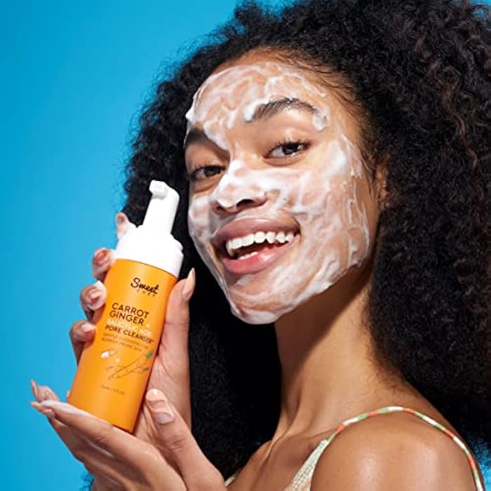 Sweet Chef Carrot Ginger + Salicylic Acid Pore Cleanser - Foaming Face Wash and Gentle Cleanser for Blemish Prone Skin - Brightening Ginger, Pore Minimizer Carrot and Exfoliating Face Wash (5 fl oz) - Image 5