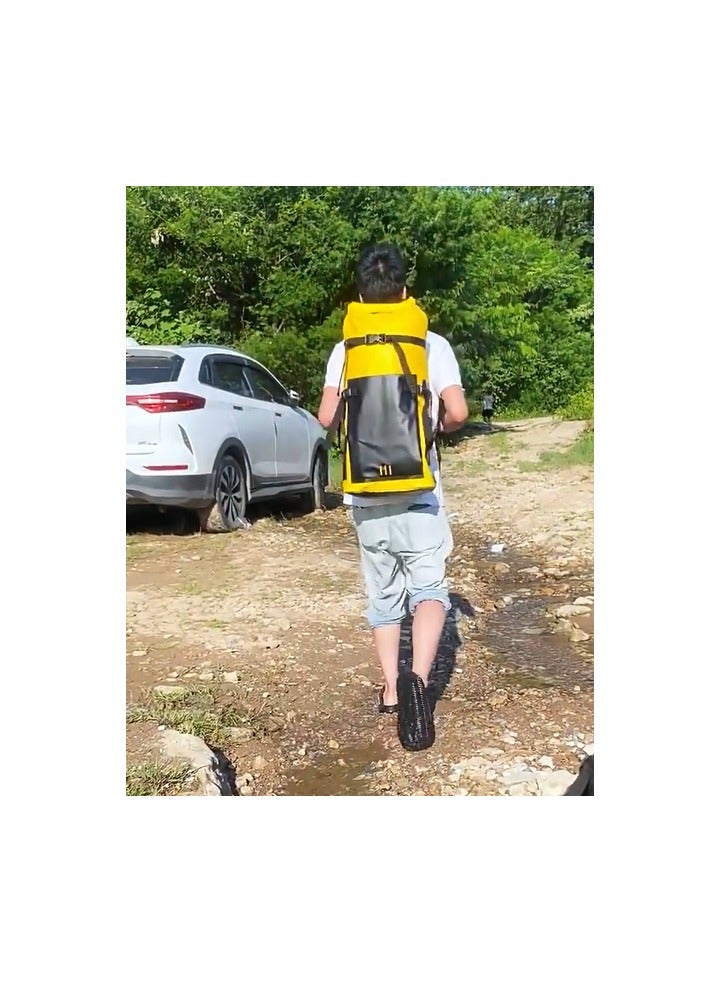 Generic 30L Large Capacity Waterproof Backpack - Outdoor PVC Backpack for River Tracing, Swimming, Drifting, Beach Surfing, Fishing  - Image 5