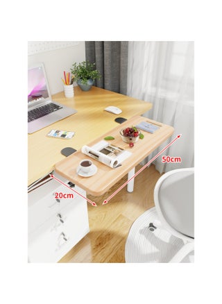 Desktop Extension Hand Support Computer Desk Desk Side Table Board Bracket Keyboard Dormitory Station Board Widened Folding Extension-Pattern:Black Bracket + Log 50*20*1.2 - pzsku/ZD2A7D6A67D8058EF5CCAZ/45/1744885681/a8b74669-2017-4f2a-b1f3-6648c2938160