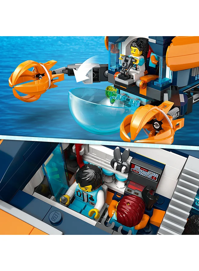 LEGO City Deep-Sea Explorer Submarine 60379 Building Toy Set; Multi-Feature Ocean Playset With Shipwreck Setting, 6 Minifigures And 3 Shark Figures For Imaginative Play; A Gift Idea For Ages 7+ (842 Pieces)