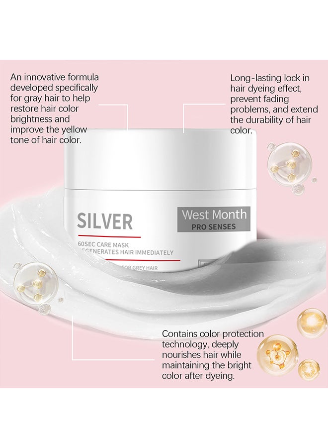 القمر الغربي قناع العناية بالشعر WEST MONTH غني بالماء وكحول السيتريل وكلوريد السيتريمونيوم والجلسرين والكولاجين وأوراق الجنكة وما إلى ذلك. وهو مناسب لإصلاح الشعر الجاف والمجعد وترطيب الشعر وتنعيمه. - Image 4