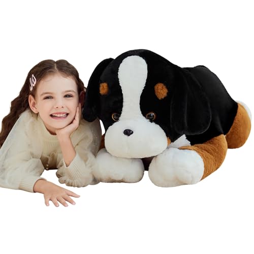 IKASA Giant Bernese Mountain Dog Stuffed Animl Plush ToyBig Large Jumbo Soft Toys30 Huge Size Cute Fluffy Plushy Oversized PlushieGifts for Kids - Image 1