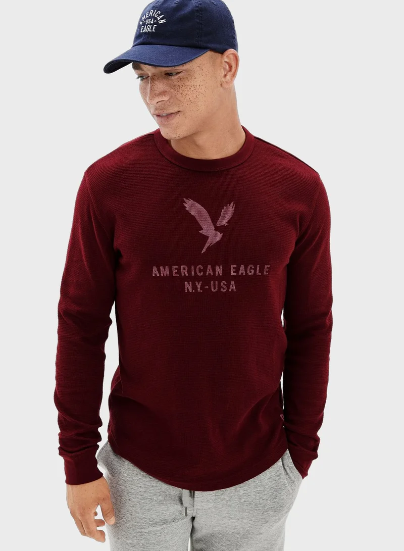 American Eagle Slogan Sweater