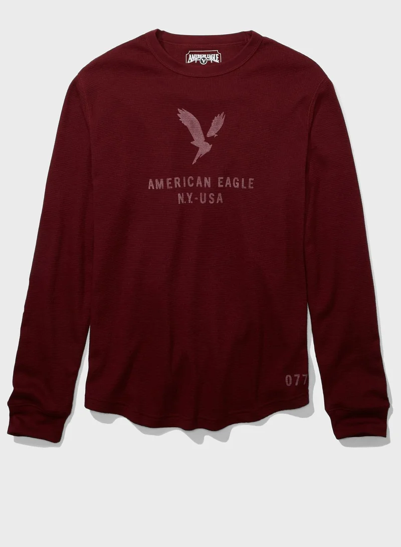 American Eagle Slogan Sweater