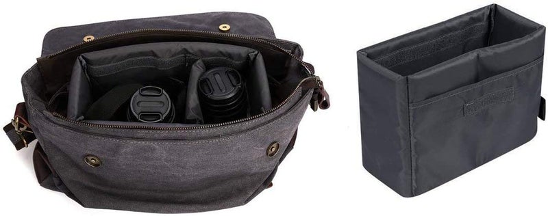 S-ZONE Water Resistant DSLR SLR Camera Insert Bag Inner Case Bag(Medium) - Image 3