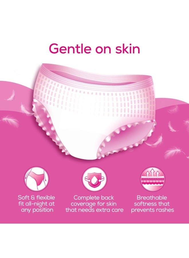 Evereve Super Soft Period Panty For Girls & Women, (L-XL), 10 Pcs, 360 Degree Overnight Coverage, Ultra-Soft Top Layer, High Absorbency For Heavy Flow, Maternity Postpartum Disposable Panty - Image 3