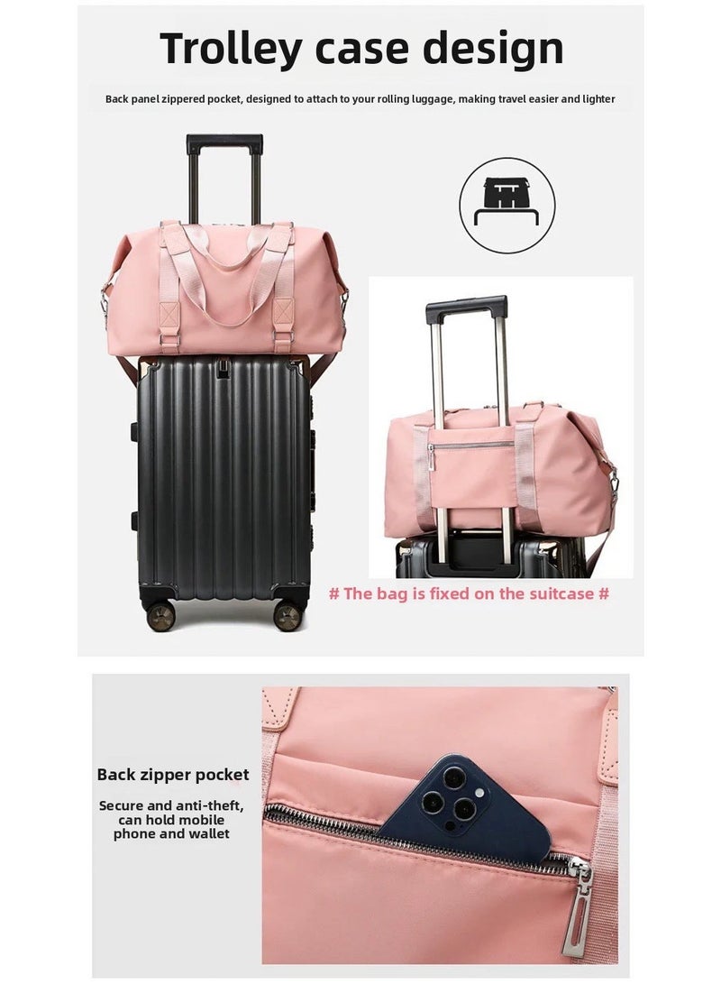 fitness bag hand-held training yoga bag women's wet and dry separation large capacity business trip duffel bag short distance - Image 3