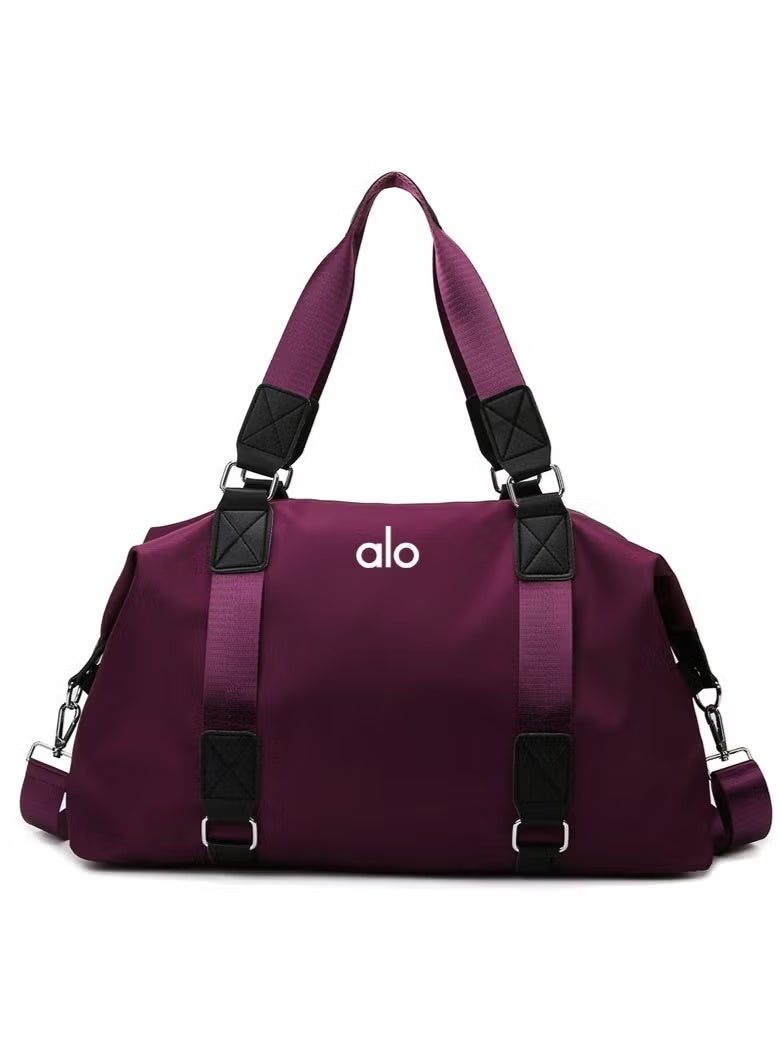 fitness bag hand-held training yoga bag women's wet and dry separation large capacity business trip duffel bag short distance - Image 1