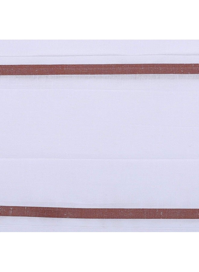 ROLIMOLI 100% Cotton White Gamchha/Angochha Set of 2 (2 Meter) for Men - Image 4