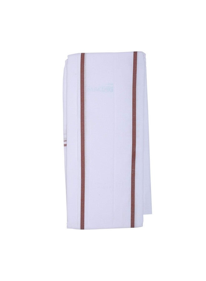 ROLIMOLI 100% Cotton White Gamchha/Angochha Set of 2 (2 Meter) for Men - Image 2