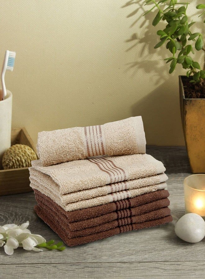 Kopa by Bianca 400 GSM 100% Cotton Soft Terry Towel l 8pc Face Towel l Towel l Baby Towel for New Born l D`Ross l Espresso Gray-Desert Sand - Image 1