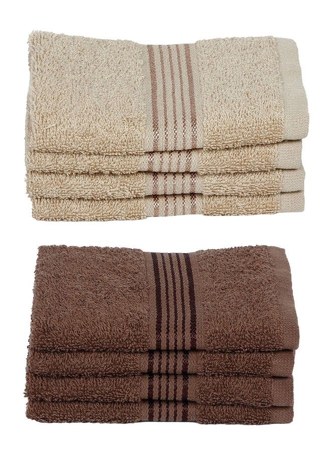 Kopa by Bianca 400 GSM 100% Cotton Soft Terry Towel l 8pc Face Towel l Towel l Baby Towel for New Born l D`Ross l Espresso Gray-Desert Sand - Image 2