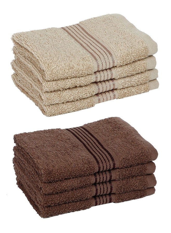 Kopa by Bianca 400 GSM 100% Cotton Soft Terry Towel l 8pc Face Towel l Towel l Baby Towel for New Born l D`Ross l Espresso Gray-Desert Sand - Image 3