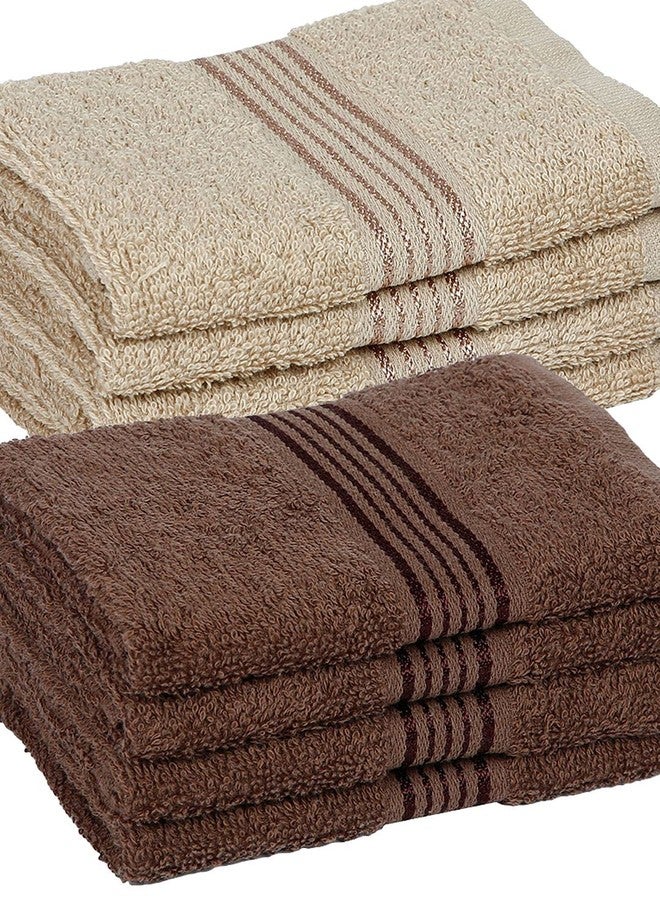 Kopa by Bianca 400 GSM 100% Cotton Soft Terry Towel l 8pc Face Towel l Towel l Baby Towel for New Born l D`Ross l Espresso Gray-Desert Sand - Image 4