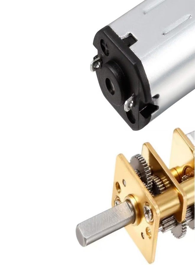 priaolker 6V 200RPM Micro DC Gear Motor with All-Metal Gear Box Motor GA12-N20 3mm Shaft High Torque Gear Motor, Suitable for Robot Models, Reinforced Concrete Cars, DIY RC Toys - (2 pcs) - Image 5