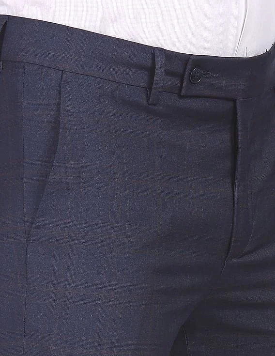 Arrow Navy ARADTR2050 NAVY Mens Trousers for Men | Best Price UAE