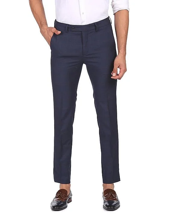 Arrow Navy ARADTR2050 NAVY Mens Trousers for Men | Best Price UAE