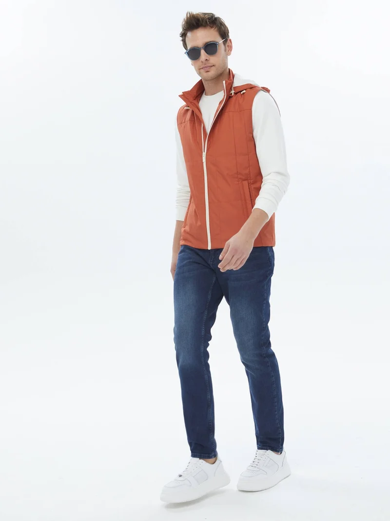 Kip Dark Orange Woven Sports Vest