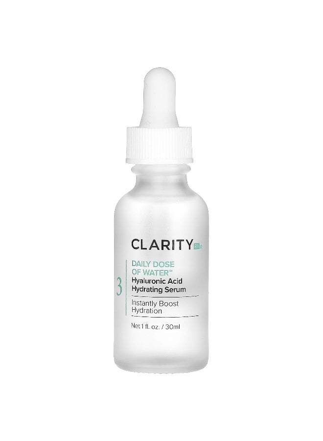 ClarityRx ClarityRx, Daily Dose of Water, Hyaluronic Acid Hydrating Serum , 1 fl oz (30 ml)  - Image 1