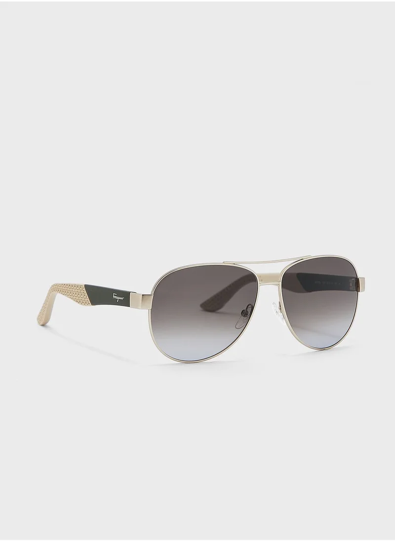 Salvatore Ferragamo Aviator Sunglasses