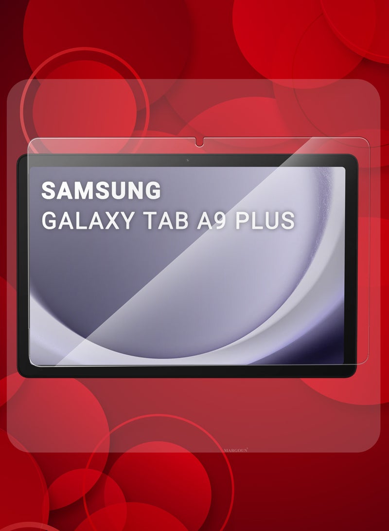 CATANES 3 PCS of Premium Screen Protector for for Samsung Galaxy Tab A9 Plus Full Coverage, Scratch-Resistant Anti Bubble - Clear - Image 2