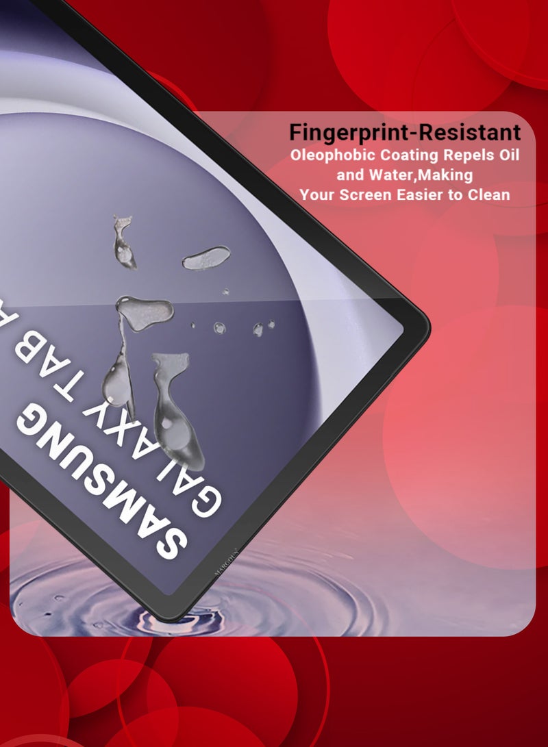 CATANES 3 PCS of Premium Screen Protector for for Samsung Galaxy Tab A9 Plus Full Coverage, Scratch-Resistant Anti Bubble - Clear - Image 3