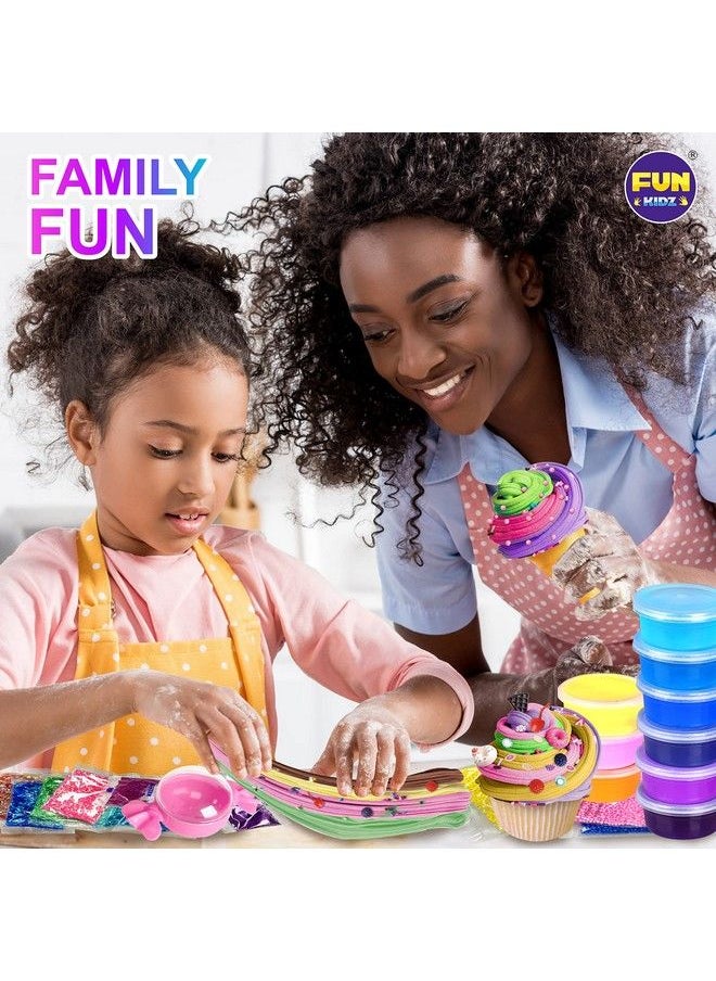 FUN KIDZ - 33 Cups Jumbo Slime Kit For Girls And Boys Funkidz Premade Ultimate Slime Pack To Diy Big Fluffy Slime Making Kits Super Party Favors Gift Toys For Kids - Image 1