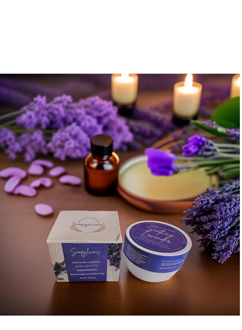 سوبلي شيز زبدة الجسم بالخزامى والشيا - نباتية 200 جم | عناية طبيعية لترطيب البشرة وإشراقتها - Image 3