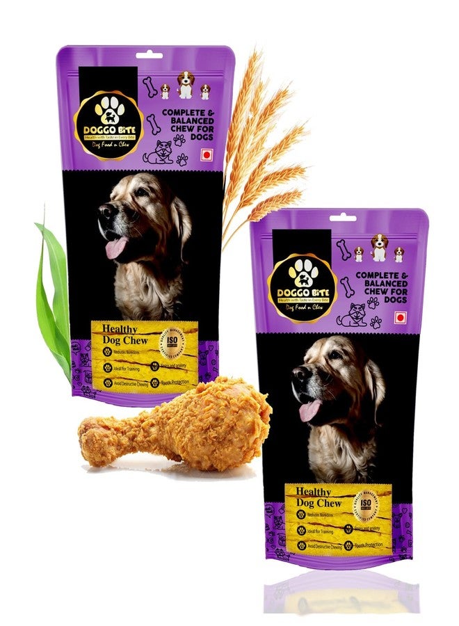 Doggo Bite Munchy Stick, 1kg (Buy 1 Get 1 Free), Total 2 Kg, Dog Treats, Dog Snacks, Long Lasting Chicken Flavour Dog Chew Sticks - Dental Sticks for All Dogs Breed, All Life Stages-Mega Pack - Image 1