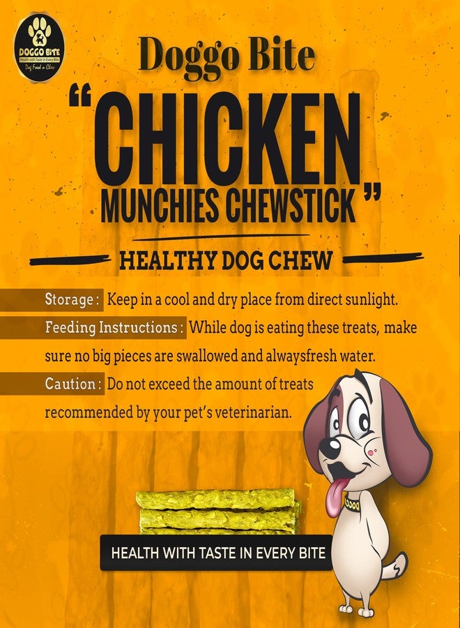 Doggo Bite Munchy Stick, 1kg (Buy 1 Get 1 Free), Total 2 Kg, Dog Treats, Dog Snacks, Long Lasting Chicken Flavour Dog Chew Sticks - Dental Sticks for All Dogs Breed, All Life Stages-Mega Pack - Image 4