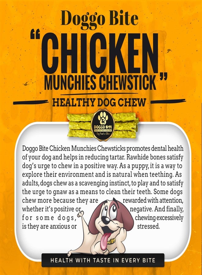 Doggo Bite Munchy Stick, 1kg (Buy 1 Get 1 Free), Total 2 Kg, Dog Treats, Dog Snacks, Long Lasting Chicken Flavour Dog Chew Sticks - Dental Sticks for All Dogs Breed, All Life Stages-Mega Pack - Image 3