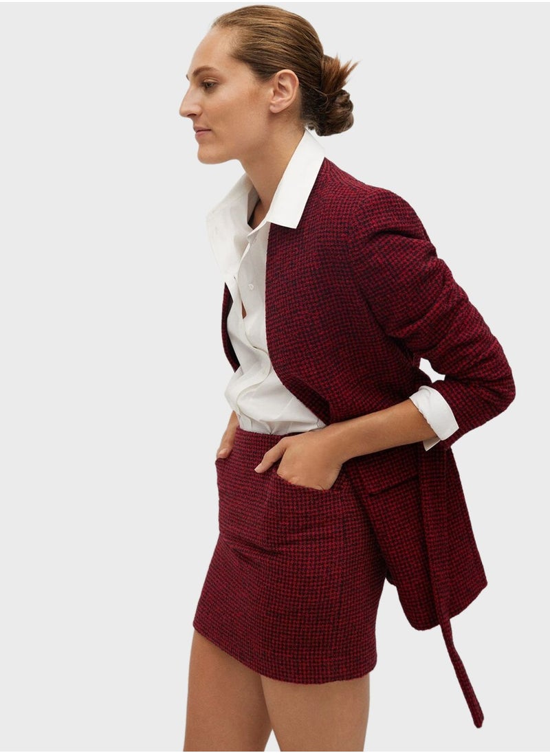 MANGO - Knitted Mini Skirt - Image 1
