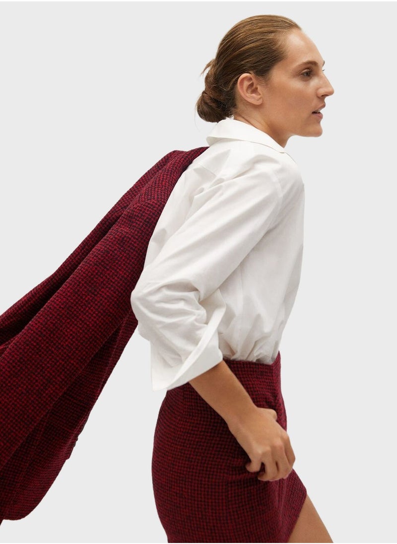 MANGO - Knitted Mini Skirt - Image 1