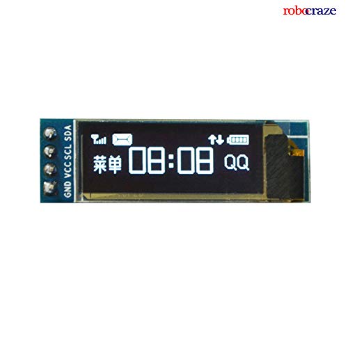 Robocraze 0.91 inch Blue OLED Display Module with I2C/IIC Serial Interface for boards compatible with Arduino - Image 3