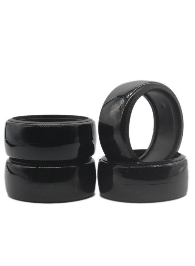 1:10 Drift Tire Bald Head Shockproof Belt Liner Double-layer Drift Tire Leather Aggregate Cherry Blossom 94123, Etc.-Color:Black  - Image 1