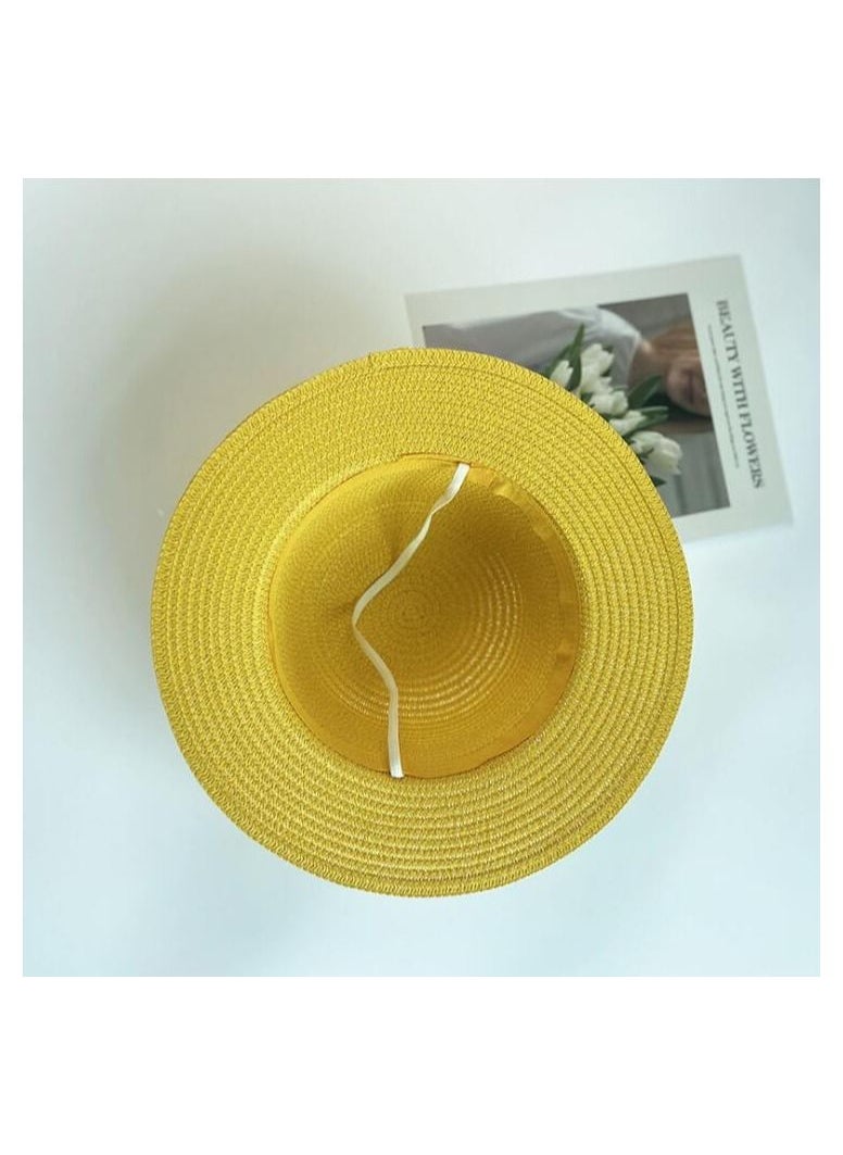 JUNYOUK - Luffy Straw Hat Anime Cartoon Sunscreen Straw Hat Japanese Cosplay One Piece Cap Straw Hat Neck String Luffy Flat Hats For Adult - Image 1
