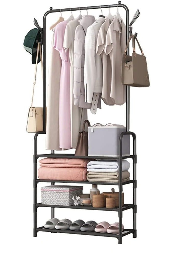 Sturdy Shoes Organizer, 5 Layers Strong Rack And 8 Hook  - Image 1