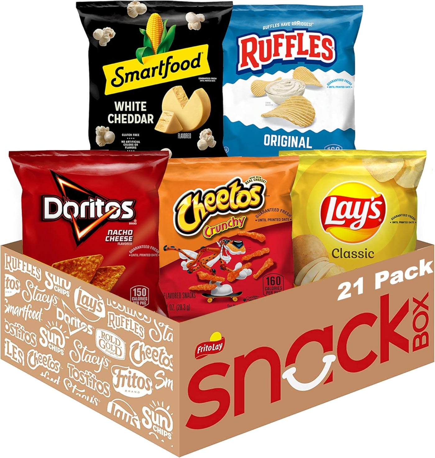 Frito Lay Frito-Lay Classic Mix Variety Pack, Single Serve Snack Bags (Pack of 21)