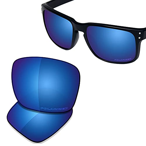 SAUCER Premium Replacement Lenses for Oakley Holbrook OO9102 | UV400 Protection, Anti-Scratch, Precise Fit & Enhanced Clarity Sunglasses High Defense - Midnight Blue Polarized - Image 2