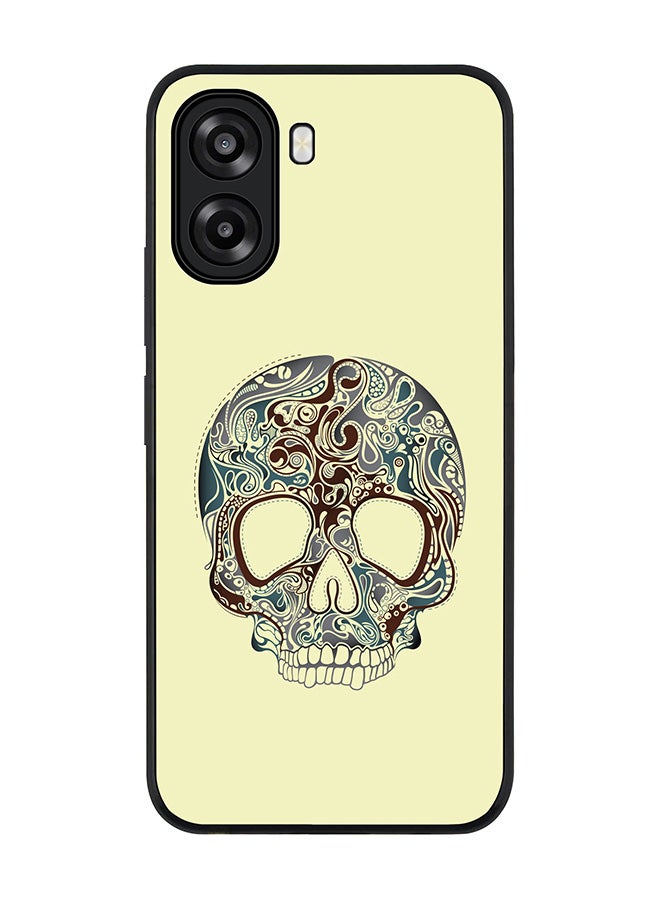 Stylizedd For Oppo A6x 5G / A6x 4G Case,Slim fit Camera Protection, Shockproof Thin Phone cover  - Skully Tattoo - Image 1
