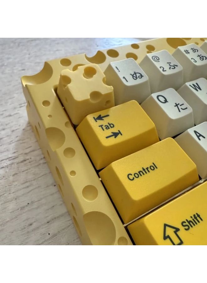 4 Pcs Cheese Shaped Keycaps With Rich Incense Scent For Comfortable Typing Experience - Image 5