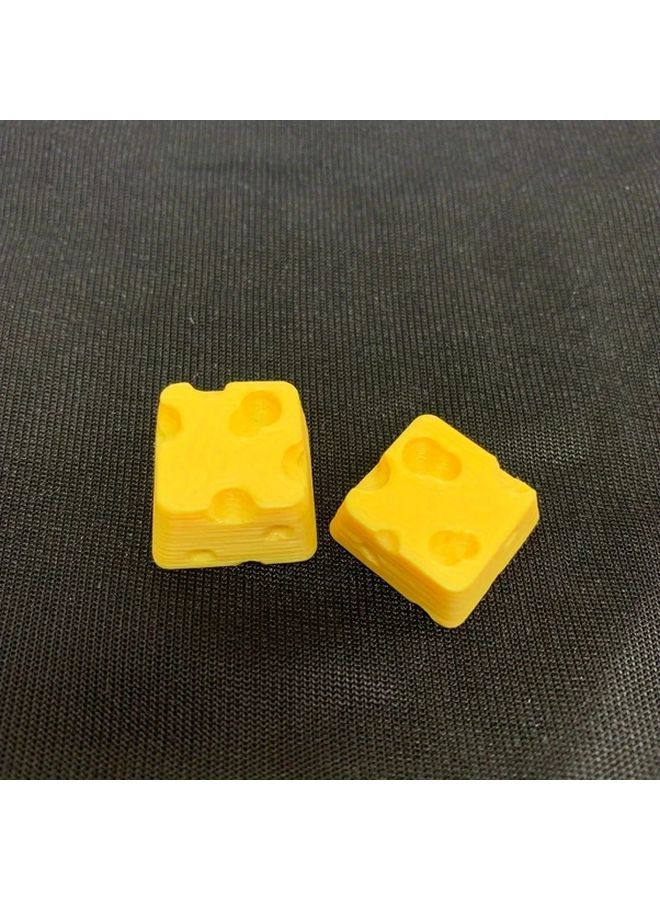 4 Pcs Cheese Shaped Keycaps With Rich Incense Scent For Comfortable Typing Experience - Image 3