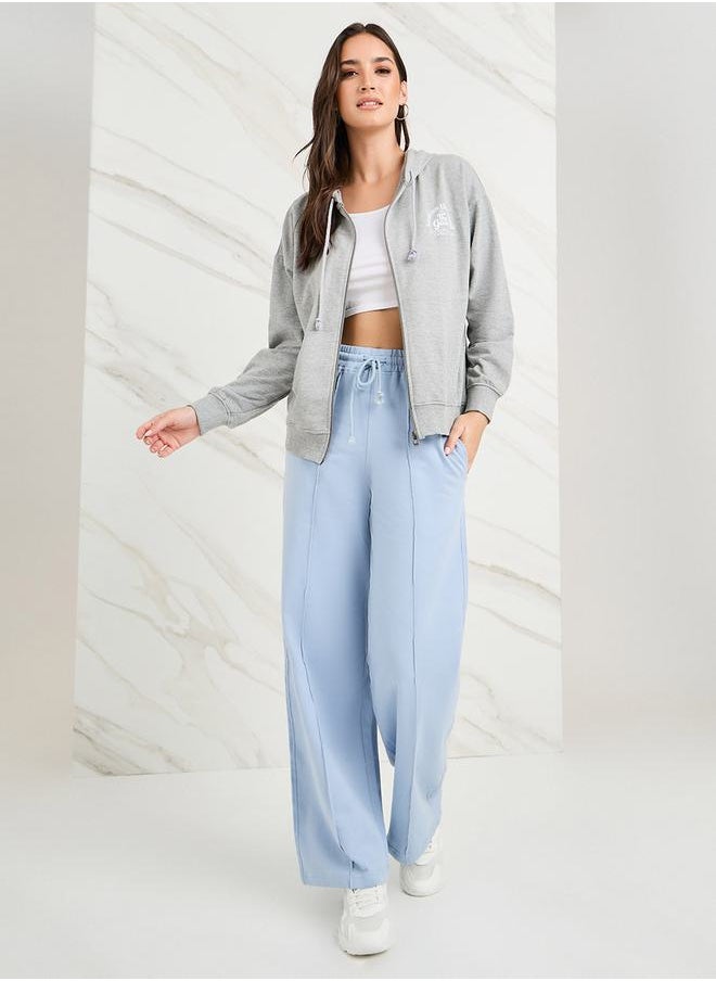 Styli - Oversized Zip Through Slogan Hoodie - Image 1