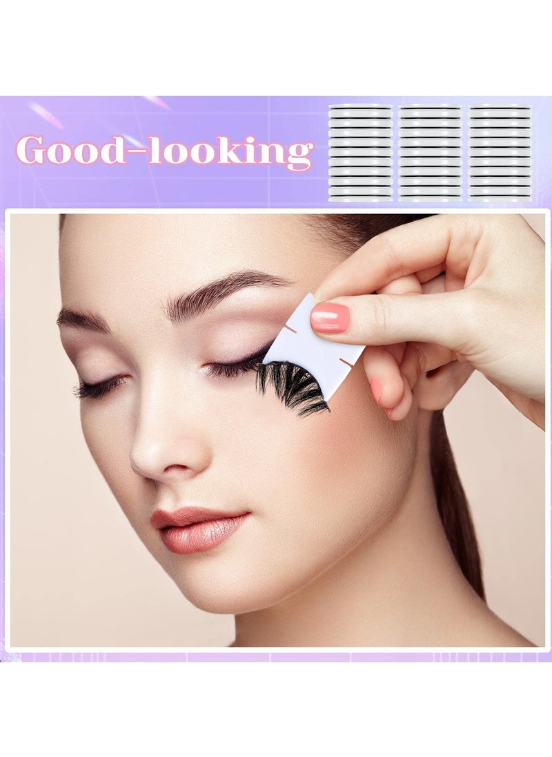 SYOSI - Self Adhesive False Eyelash Strips, Reusable, No Glue, Long Lasting Stickiness, Suitable for Most Strips of False Eyelashes, 1 Pcs 10 Pieces, 6 Pcs 1 Set, a Total of 60 Pieces. - Image 1