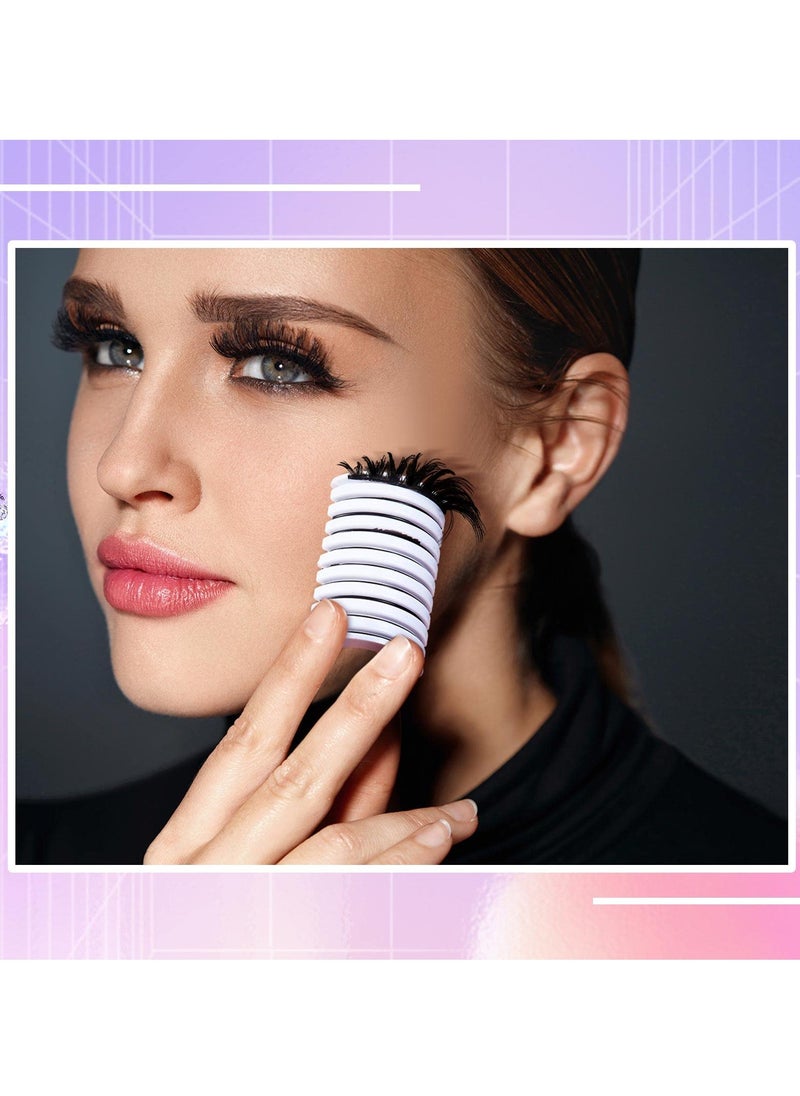SYOSI - Self Adhesive False Eyelash Strips, Reusable, No Glue, Long Lasting Stickiness, Suitable for Most Strips of False Eyelashes, 1 Pcs 10 Pieces, 6 Pcs 1 Set, a Total of 60 Pieces. - Image 1