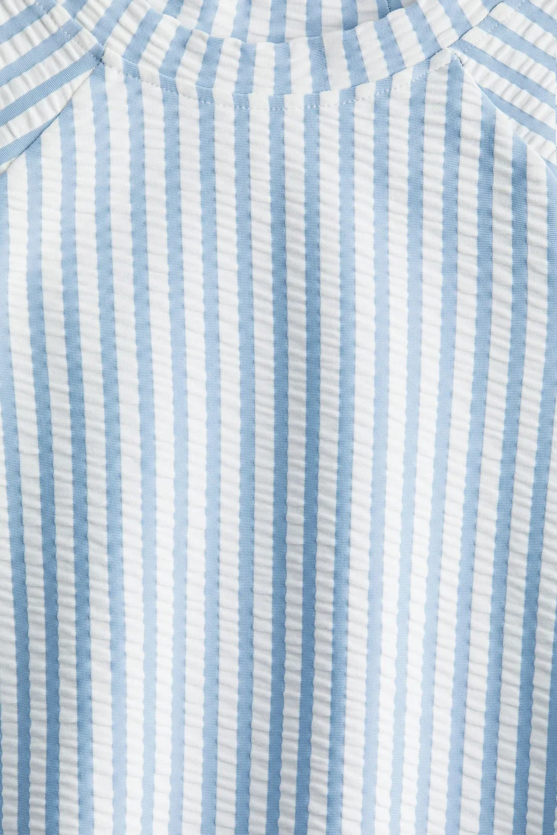 H&M UPF 50 textured swim top