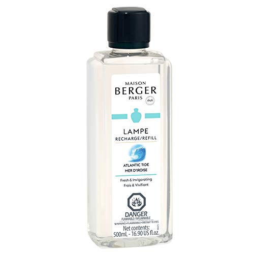 Maison Berger مدّ المحيط الأطلسي | عبوة إعادة تعبئة عطر لامب بيرجر من ميزون بيرجر | لموزع زيت العطر المنزلي | لتنقية وعطر منزلك | 16.9 أونصة سائلة - 500 مل | صنع في فرنسا - Image 1