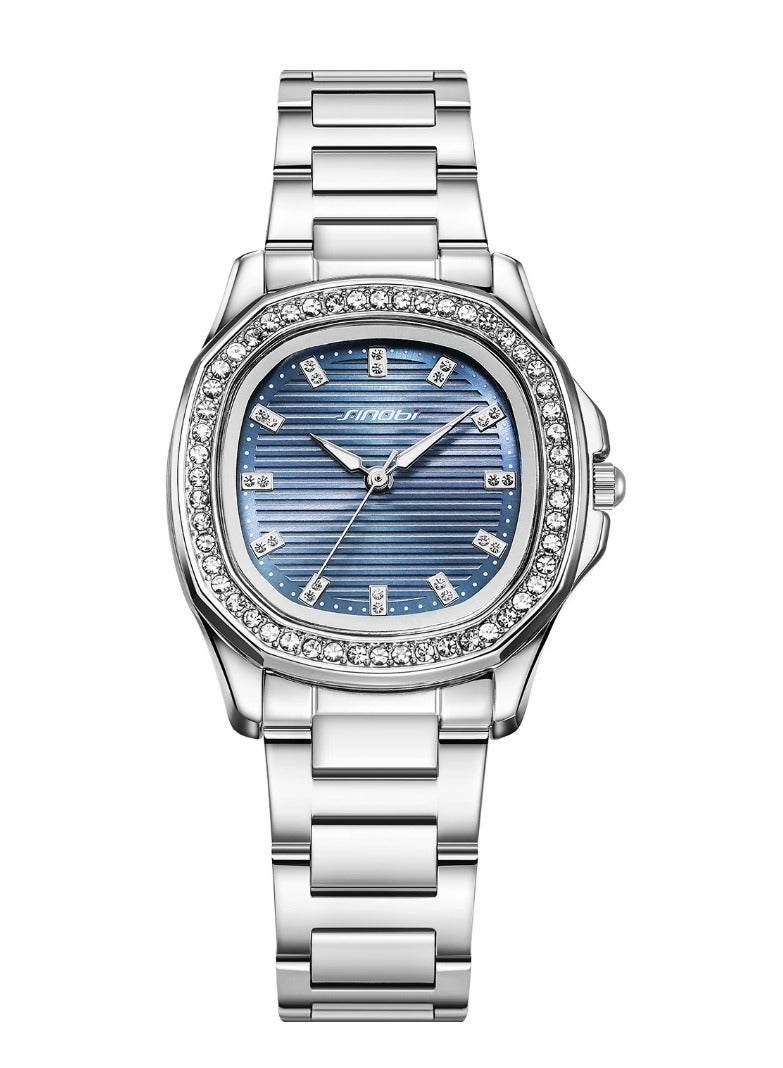 Sinobi Nautilus Luminous Stainless Steel Strap Quartz Women's Watch, Dial Diameter 30.5 mm - Image 1