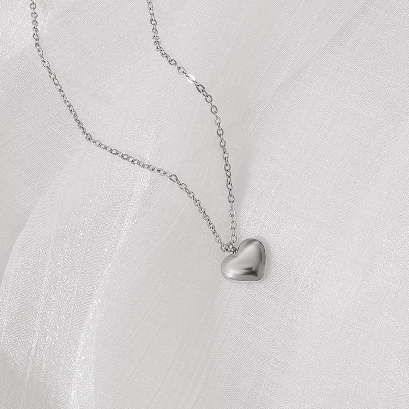 RIPFEVURN Cremation Jewelry Tiny Heart Urn Necklaces for Ashes for Women Men Stainless Steel Small Urn Locket for Human Ashes Holder Memorial Keepsake Pendant(Silver) - Image 3