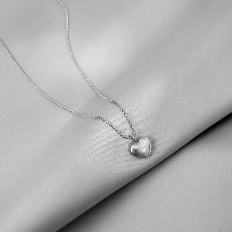 RIPFEVURN Cremation Jewelry Tiny Heart Urn Necklaces for Ashes for Women Men Stainless Steel Small Urn Locket for Human Ashes Holder Memorial Keepsake Pendant(Silver) - Image 4